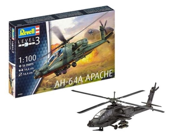 Helikopter 1:100 04985 AH-64A Apache (REV-04985) Revell