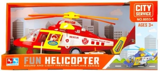 Helikopter ratunkowy na baterie światło i dźwięk + akcesoria 482338 MC EURO-TRADE SPÓŁKA Z OGRANICZONĄ ODPOWIEDZIALNOŚCIĄ SPÓŁKA KOMANDYTOWA