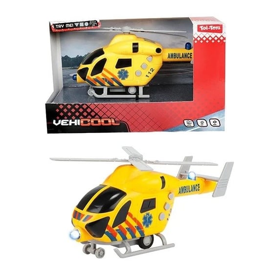 Helikopter Ratunkowy Światło Dźwięk Napęd Friction Toi-Toys