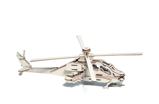 Helikopter składanka drewniana 3D puzzle Drewyan