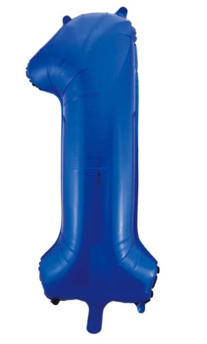 Helium- Balon 86cm Cyfra 1 niebieski Inna marka