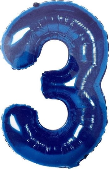 Helium- Balon 86cm Cyfra 3 niebieski Inna marka