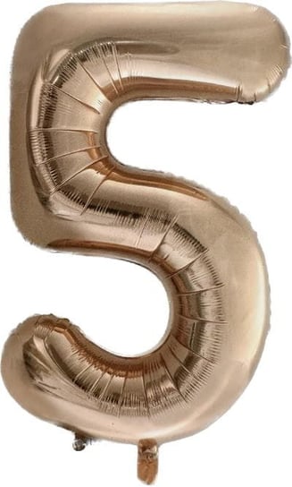 Helium- Balon 86cm Cyfra 5 różowe złoto Inna marka