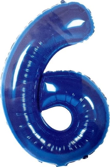 Helium- Balon 86cm Cyfra 6  niebieski Inna marka