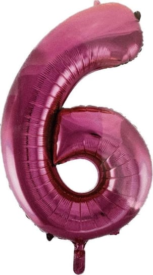 Helium- Balon 86cm Cyfra 6 róż Inna marka