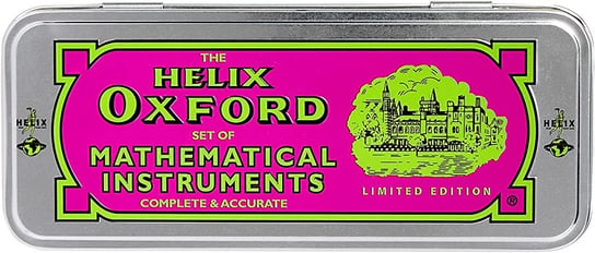Helix Oxford - piórnik z przyborami matematycznymi - różowy Inna marka