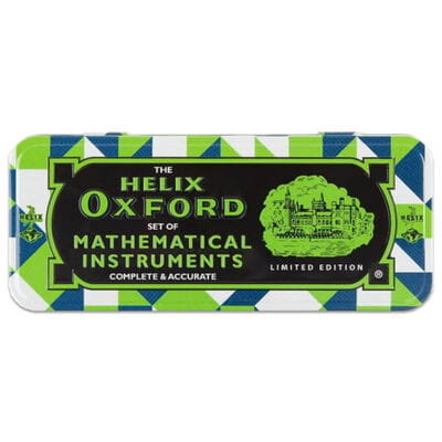 Helix Oxford - piórnik z przyborami matematycznymi - zielony Inna marka
