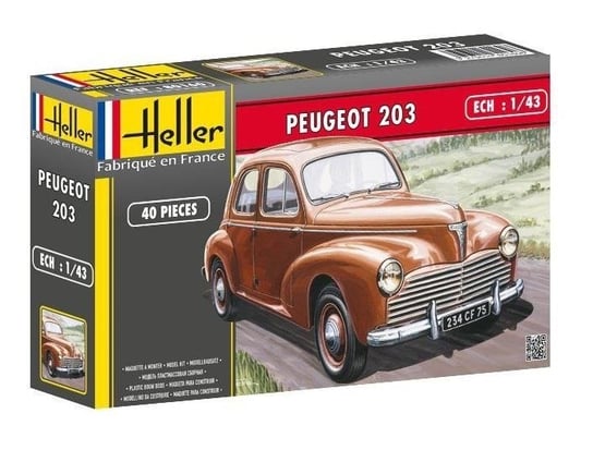 Heller, Peugeot 203, Model do sklejania Heller