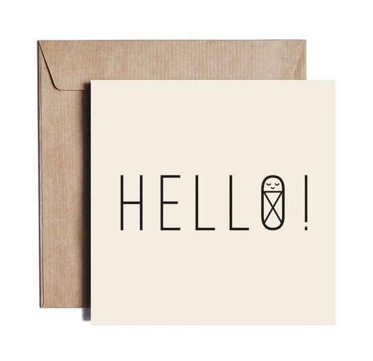 Hello baby! - Greeting card by PIESKOT Polish Design PIESKOT