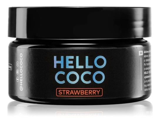 Hello Coco Węgiel aktywny do zębów o smaku Truskawkowym 30g Hello Coco