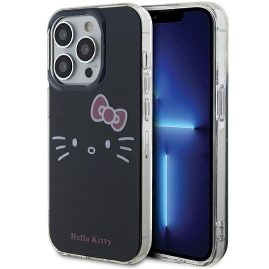 Hello Kitty Etui Obudowa Pokrowiec Do Iphone 13 Pro / 13 6.1" Czarny/Black Hardcase Iml Kitty Face Hello Kitty