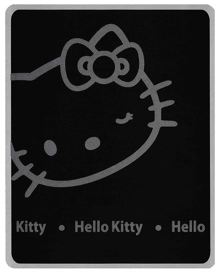 Hello Kitty, Koc polarowy, 100x150 cm, Czarny Carbotex
