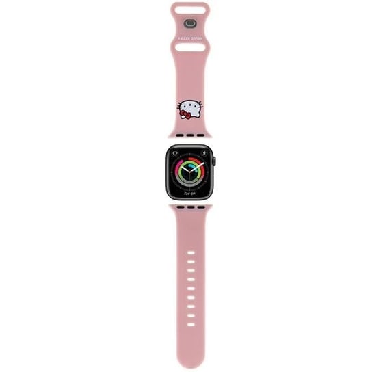 Hello Kitty Pasek HKAWMSCHBLP Apple Watch 38/40/41mm różowy/pink strap Silicone Kitty Head Hello Kitty