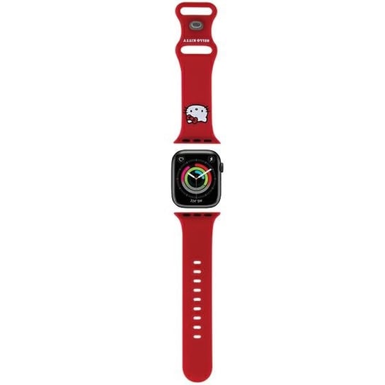 Hello Kitty Pasek HKAWMSCHBLR Apple Watch 38/40/41mm czerwony/red strap Silicone Kitty Head Hello Kitty