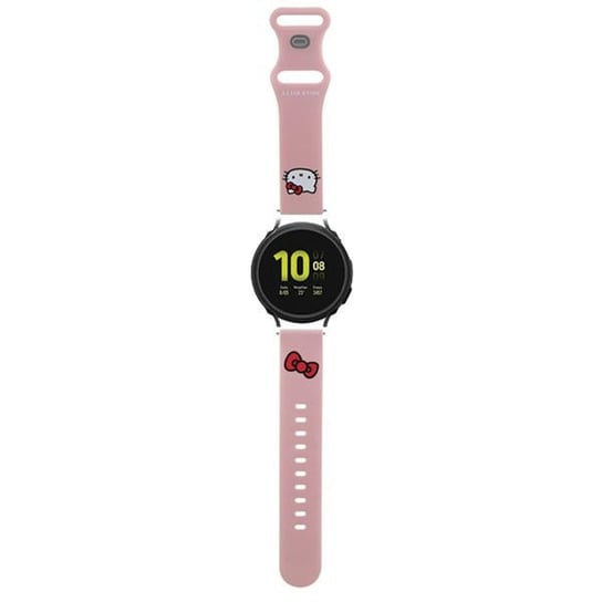 Hello Kitty Pasek Uniwersalny HKUWMSCHBLP Silicone Kitty Head różowy/pink strap 20mm Inna marka