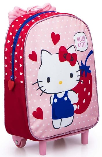 Hello Kitty, plecak na kółkach, różowy Hello Kitty