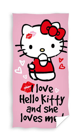 HELLO KITTY Ręcznik 100% bawełna 140x70cm Carbotex