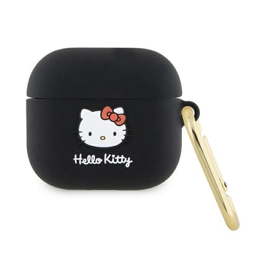 Hello Kitty Silicone 3D Kitty Head - Etui AirPods 3 (czarny) Hello Kitty