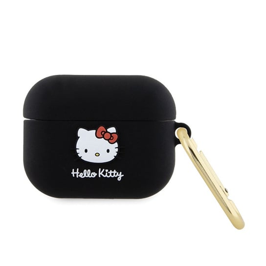 Hello Kitty Silicone 3D Kitty Head - Etui AirPods Pro (czarny) Hello Kitty