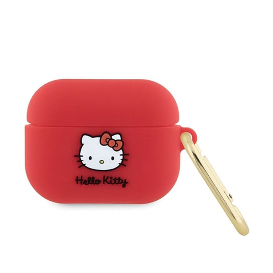 Hello Kitty Silicone 3D Kitty Head - Etui AirPods Pro (fuksja) Hello Kitty