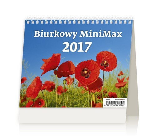 Helma, kalendarz biurkowy 2017, Mini Max Helma 365