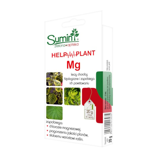 HELP PLANT Mg 20g SUMIN na chorby fizjologiczne niedobór Magnezu SUMIN