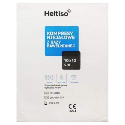 Heltiso, Kompresy niejałowe 17 nitek 10x10cm, 100 szt. Heltiso