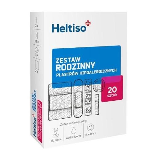 Heltiso, Plastry hipoalergiczne rodzinne, 20 szt. Heltiso