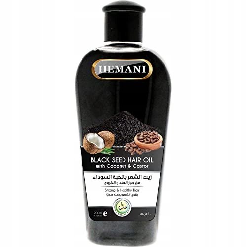Hemani, Black Seed Hair Oil, Czarnuszkowy Olej Do Włosów, 200 Ml Hemani