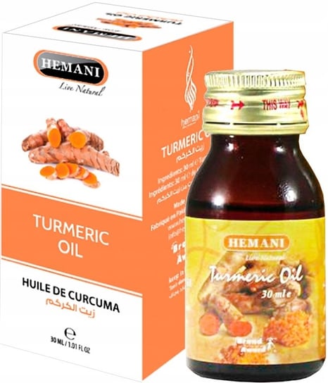 Hemani, Oil Turmeric, Olejek kurkumowy, 30 ml Hemani