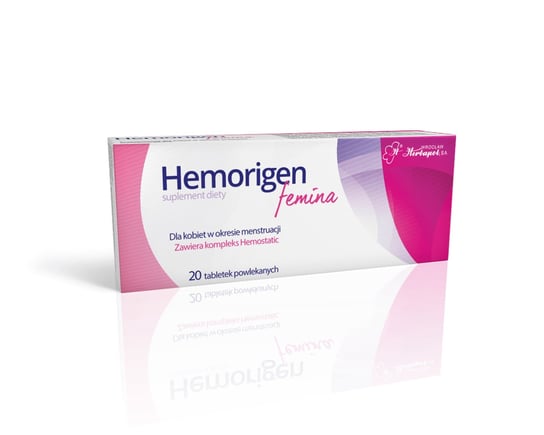 Hemorigen Femina, suplement diety, 20 tabletek Herbapol