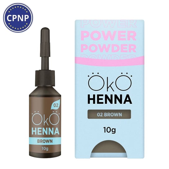 Henna do brwi ОКО Power Powder nr 02, brown, 10g OKO