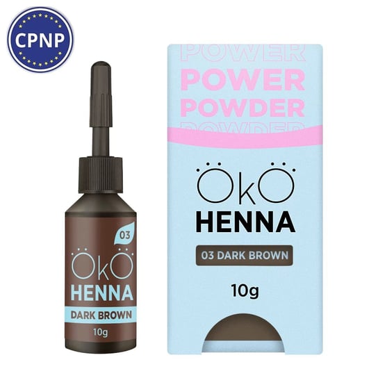 Henna do brwi ОКО Power Powder nr 03 10 g, dark brown OKO
