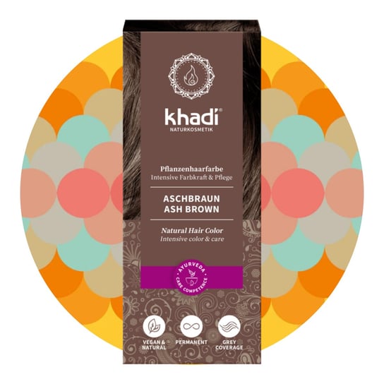 HENNA DO WŁOSÓW POPIELATY BRĄZ KHADI 100g Khadi