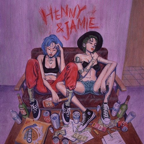 Henny and Jamie neonblue