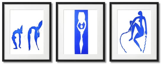 Henri Matisse Wycinanki Niebieskie Plakaty DEKORAMA