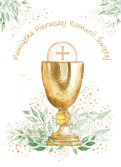 Henry, Kartka na komunię, A5, Eucharystia Kielich Henry