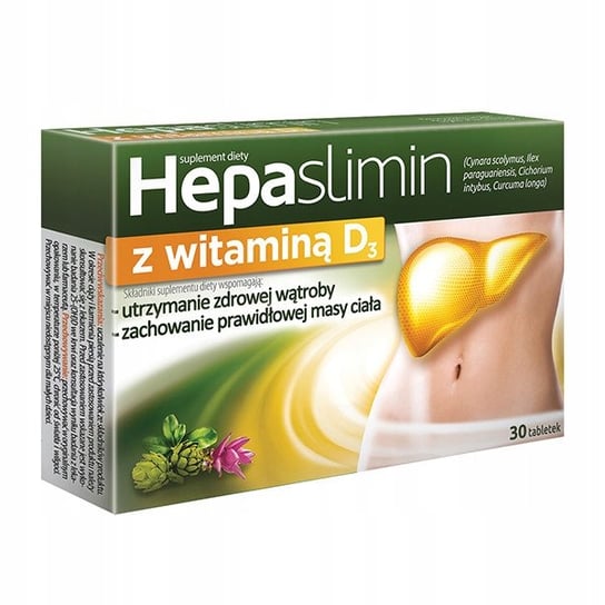 Hepaslimin z witaminą D3, Aflofar, 30 tabletek Aflofarm