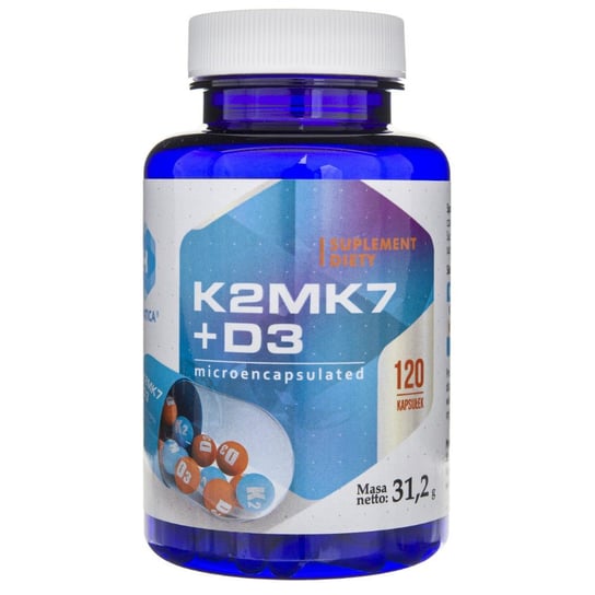 Hepatica, Witamina K2mk7 + D3 -, Suplement diety, 120 kapsułek Hepatica