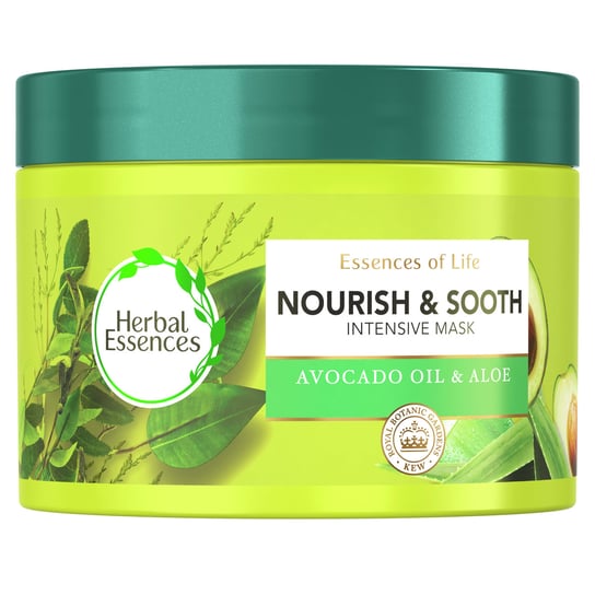 Herbal Essences Avocado Oil Odżywiająca maska do suchych włosów i suchej skóry głowy, 450ml Herbal Essences