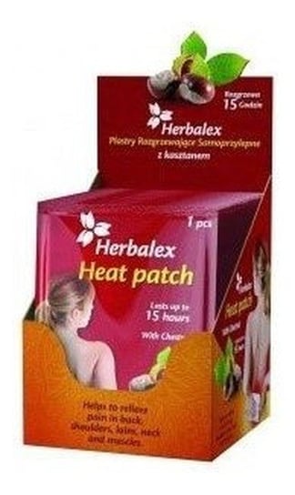Herbalex, Heat Patch, plastry rozgrzewające kasztan, 1 szt. Herbalex