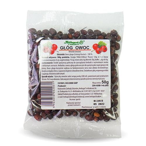 Herbapol, Głóg Owoc Herbatka owocowa, 50g Herbapol