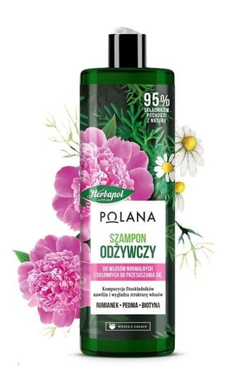 Herbapol Polana Szampon odżywczy do włosów - Rumianek & Peonia & Biotyna 400ml Herbapol