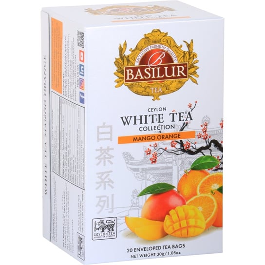 Herbata biała Basilur z mango i pomarańczą 20 szt. Basilur