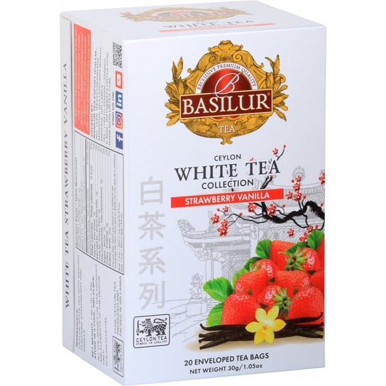 Herbata biała Basilur z truskawką i wanilią 20 szt. Basilur