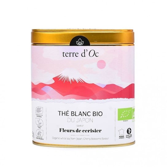 Herbata biała Terre D'OC z kwiatem wiśni 50 g Terre D'oc