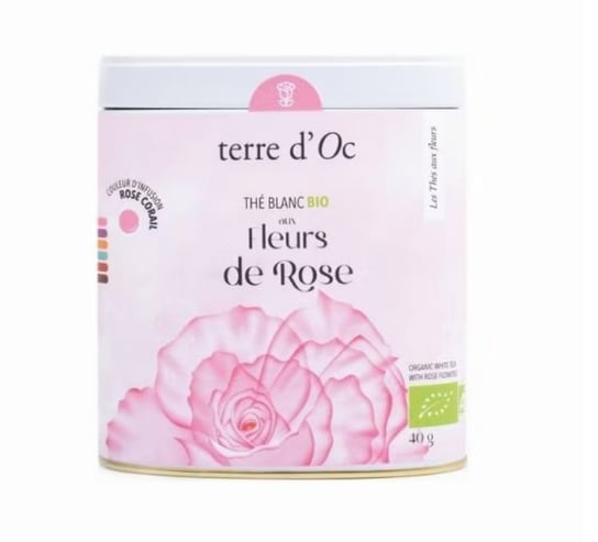 Herbata Biała W Ozdobnej Puszce 40 G Fleurs De Rose Terre D'Oc Terre D'oc