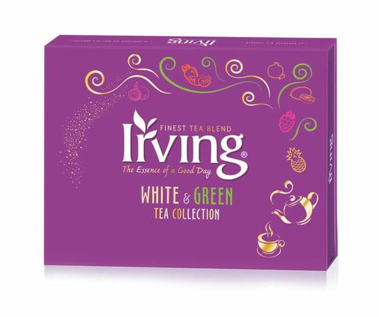 Herbata Bombonierka herbaciana IRVING White and Green kompozycja 6 smaków 30 szt Irving
