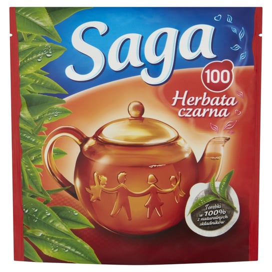 Herbata Czarna 100 torebek 140g Saga