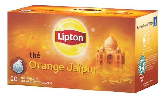 Herbata czarna aromatyzowana Lipton Orange Jaipur, 40 g, 20 szt. Lipton